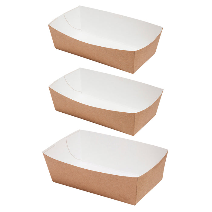 Snackschale Fingerfood Natur mittel 14 x 7 x 4,5 cm