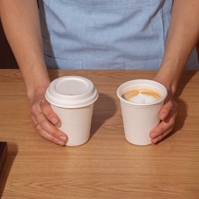 To Go Kaffeebecher, 300ml, Bagasse, Ø 9 x 9,7 cm