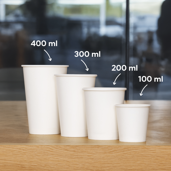 Gobelet en carton bio, 200 ml, certifié FSC®, compostable à domicile, marron, Ø 8 x 9,2 cm