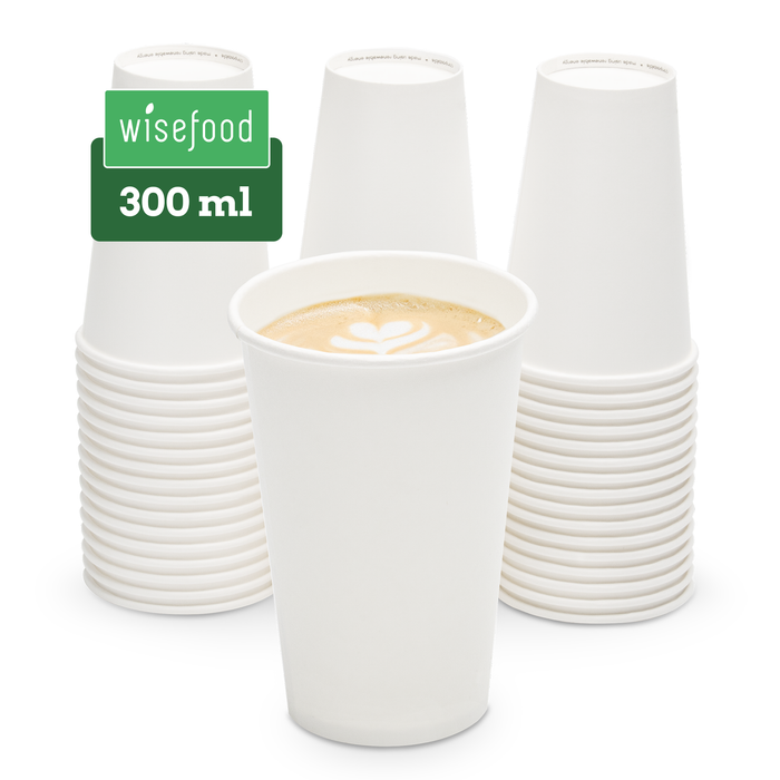 Gobelet en carton bio, 300 ml, certifié FSC®, compostable à domicile, marron, Ø 9 x 11 cm