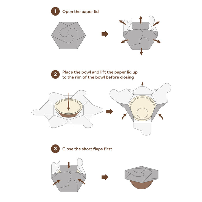 Nachhaltige Take-Away Bowl, aus Palmblatt, LEEF, 900 ml, 25 x 22 x 6,5 cm