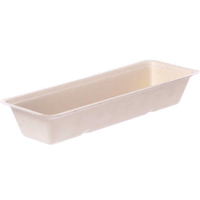 Snackschale A16  ungeteilt 20x7,2x3,2cm Bagasse