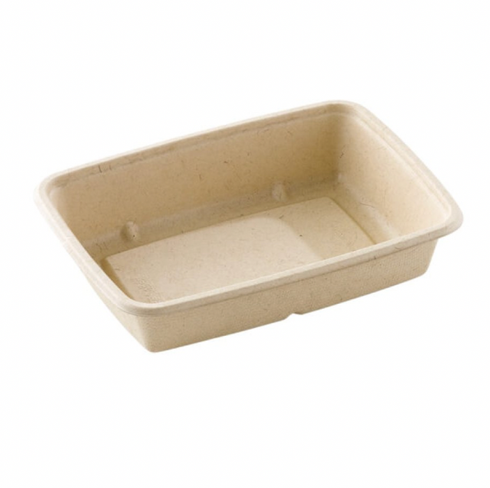 Menüschale Eckig 950ml  23x16,5x4,7cm  Bagasse