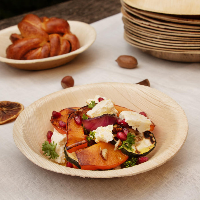 Palmblatt-Schale, 400ml, rund, LEEF, Ø 18 x 4 cm