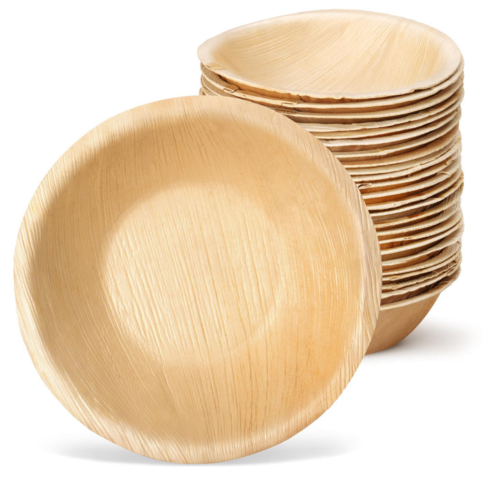 Palmblatt-Schale, 900ml, rund, LEEF, Ø 21 x 6,5 cm