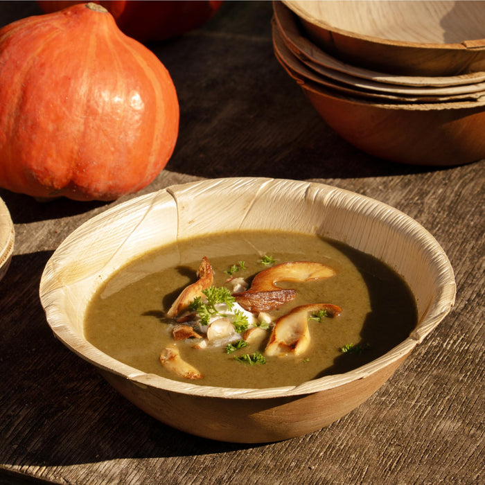 Palmblatt-Schale, 900ml, rund, LEEF, Ø 21 x 6,5 cm