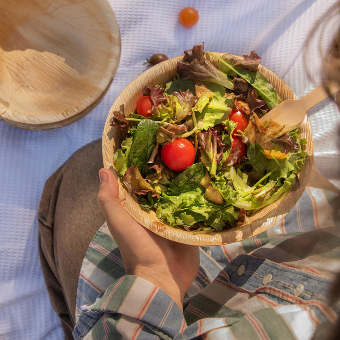 Palmblatt-Schale, 900ml, rund, LEEF, Ø 21 x 6,5 cm