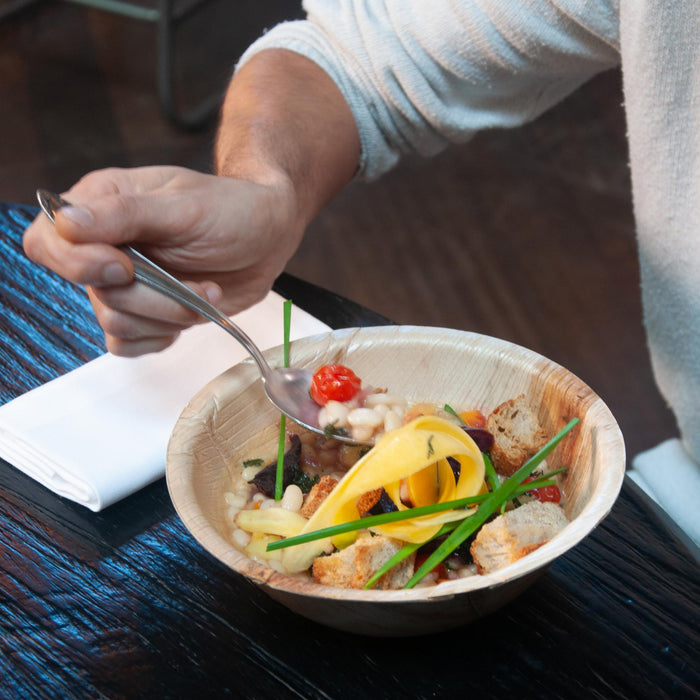 Palmblatt-Schale, 900ml, rund, LEEF, Ø 21 x 6,5 cm