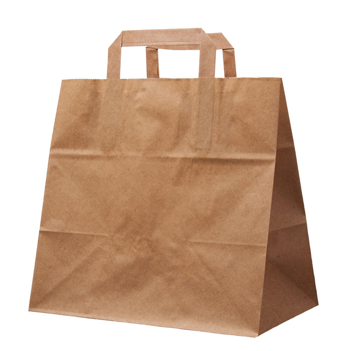 Papiertüte / Papier Tragetasche 26 x 17 x 26 cm Braun