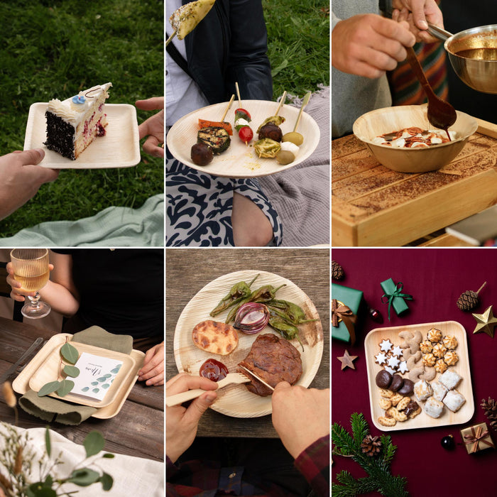 Palmblatt-Teller, rund, Ø 23 x 2,5 cm