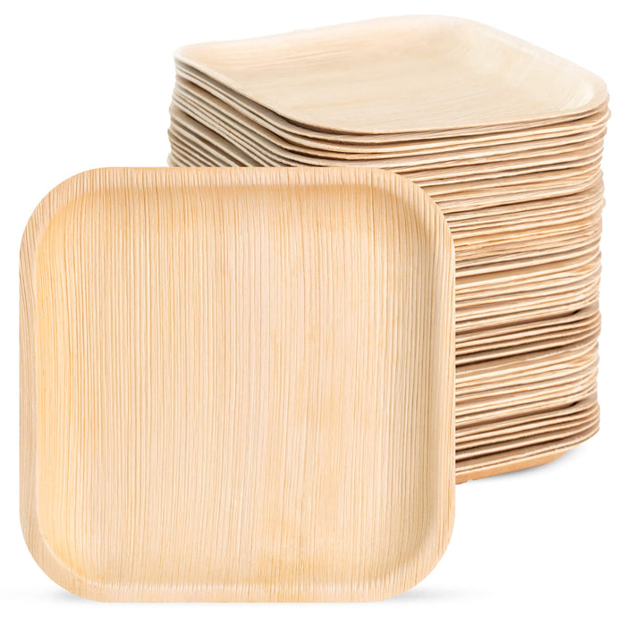 Palmblatt-Teller, quadratisch, 18 x 18 cm