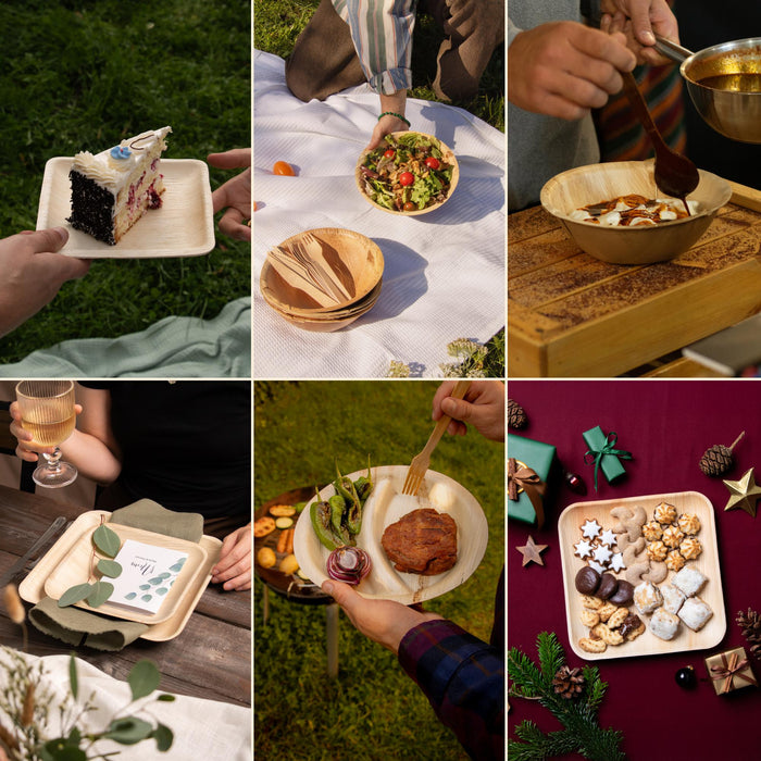 Palmblatt-Schale, 400 ml, rechteckig, 23 x 16 x 2,5 cm