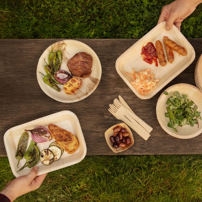 Palmblatt-Schale, 400 ml, rechteckig, 23 x 16 x 2,5 cm