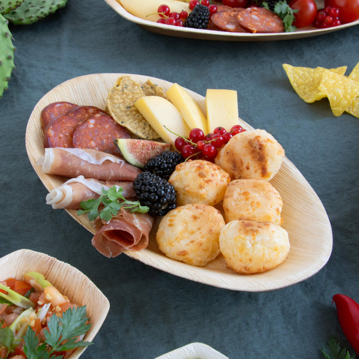 Palmblatt-Schale, 400 ml, eierförmig, 27 x 17 x 2,5 cm