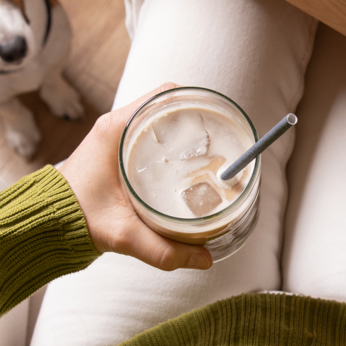 Papier-Strohhalme, schwarz, einzeln verpackt, Ø 0,6 x 20 cm