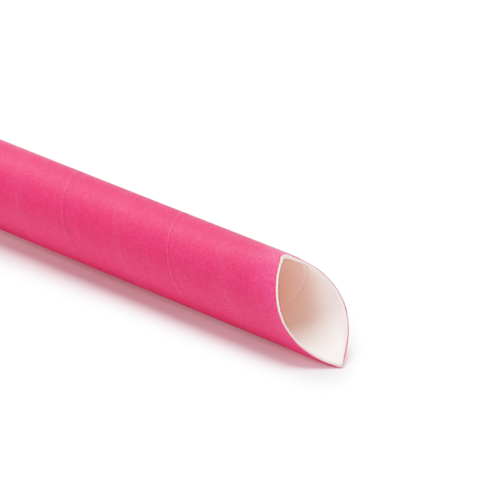 Papier-Strohhalme für Bubble Tea, bunt, schräg, Ø 1,2 x 24,5 cm