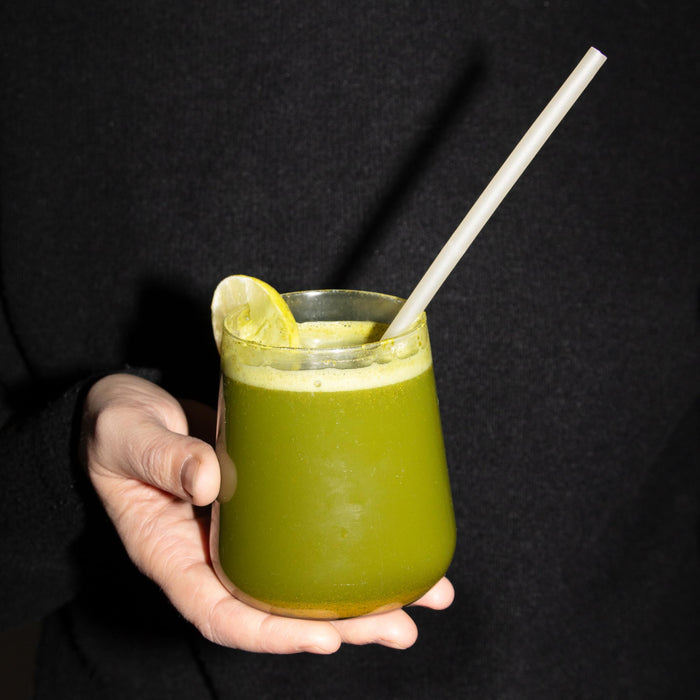 Essbare Reisstrohhalme, weiß, Ø 8 mm x 25 cm