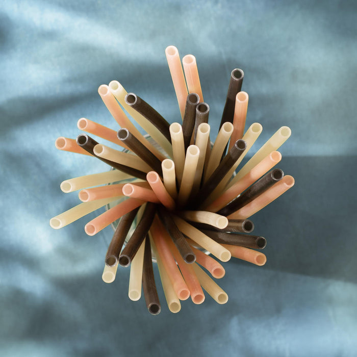 Essbare Reisstrohhalme, weiß, Ø 8 mm x 25 cm