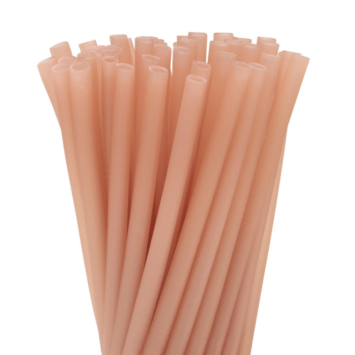 Essbare Reisstrohhalme, braun, Ø 8 mm x 25 cm