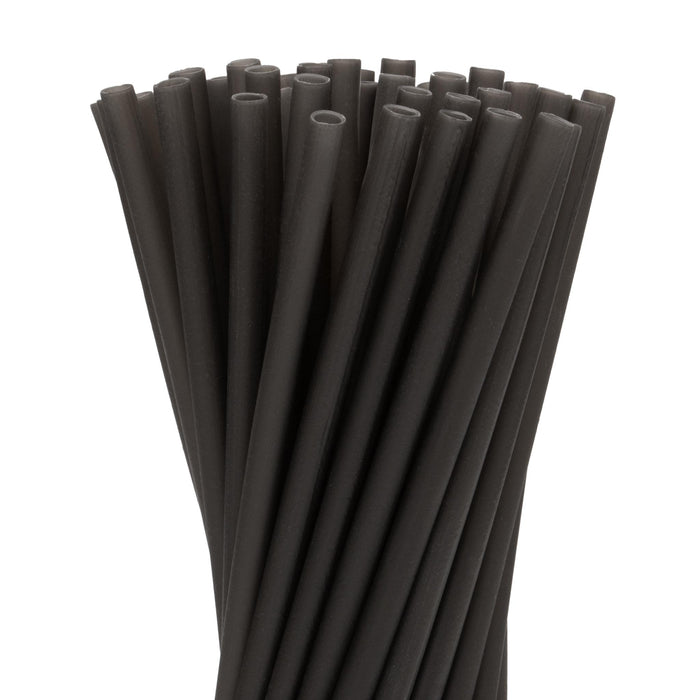 Essbare Reisstrohhalme, schwarz, Ø 0,5 x 22,5 cm