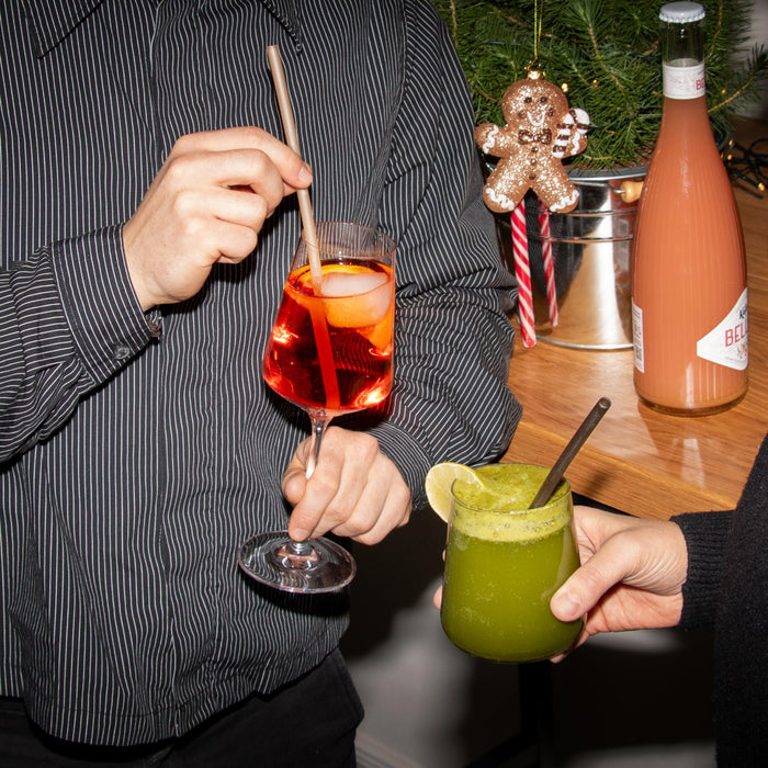 Essbare Reisstrohhalme, schwarz, Ø 0,5 x 22,5 cm