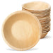 Runder Schale aus beigem Palmblatt, 900 ml, rund, Ø 21 x 6,5 cm, stapelbar