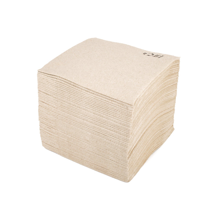 Papier Servietten - quadratisch braun 20 cm 1-lagig
