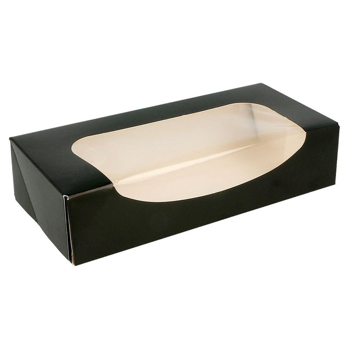Sushi Verpackung / Transportbox - 20 x 9 x 4,5 cm - schwarz