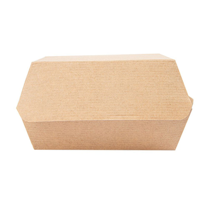 Papier Burger Box - braun 13x12.5x6.2cm - 50 Stück