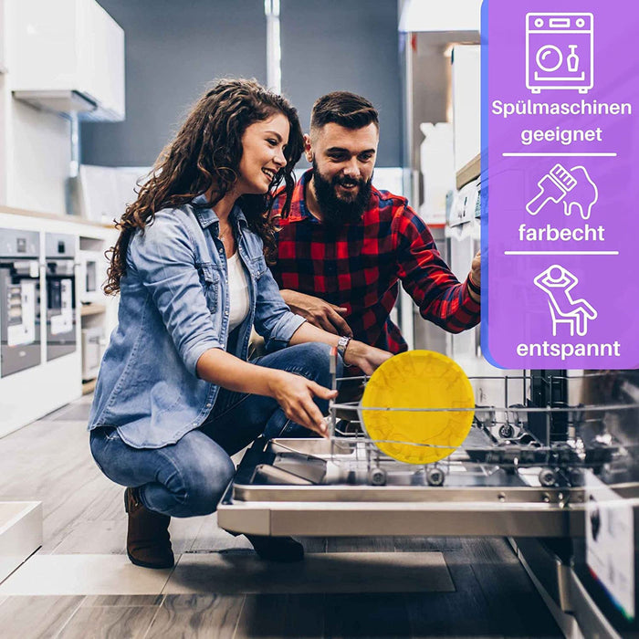 Silikonform Kuchen - gelb "Happy Birthday"  Ø 20,5cm