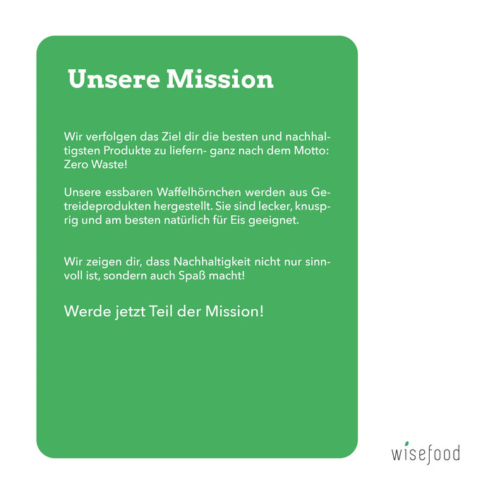 Süße Tüte mit kakaohaltiger Fettglasur und bunten Zuckerstreuseln 127mm Ø 52mm - 6 Waffeln