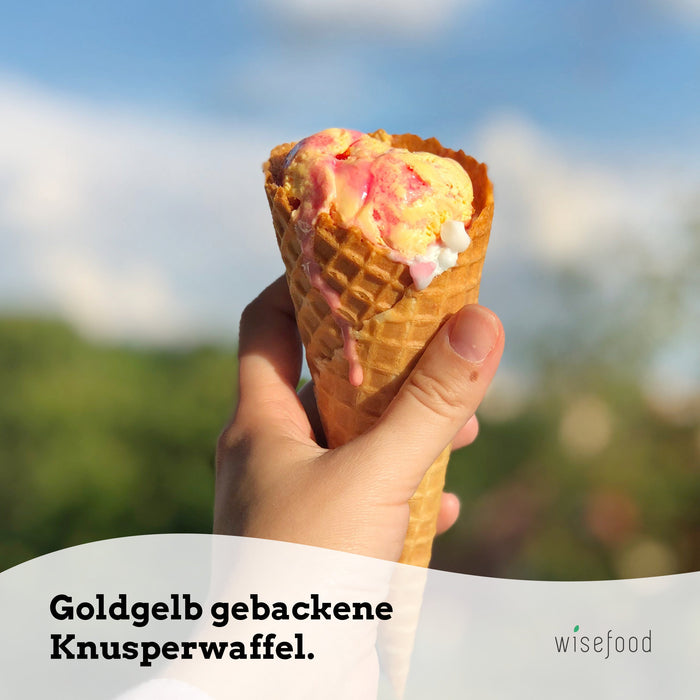 Süße Tüte ohne Rand 130mm Ø 50mm BIO - 8 Waffeln