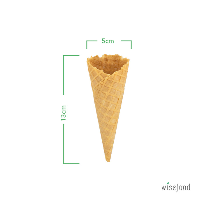 Süße Tüte ohne Rand 130mm Ø 50mm BIO - 8 Waffeln