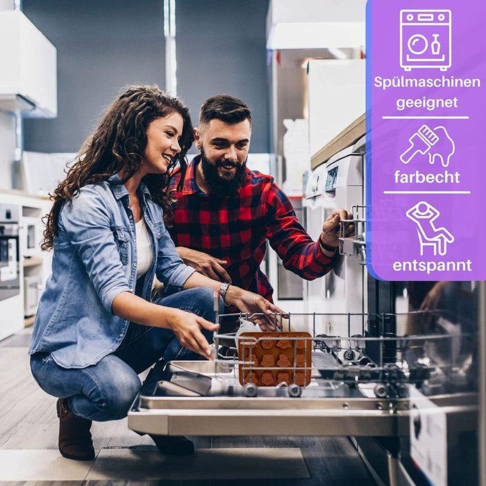 Silikonform Eulen - braun 19,5x15x1,5cm