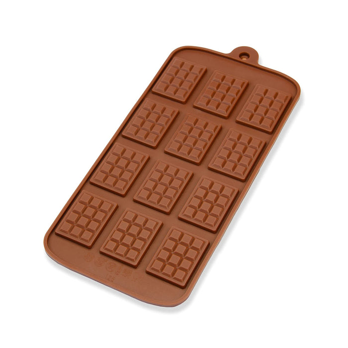 Silikonform Schokolade - braun 21x10,5x0,5cm - Silikon Form Backen, Seife & mehr - Backform