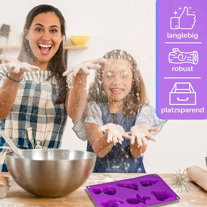 Silikonform Baby - lila 29x17x3cm