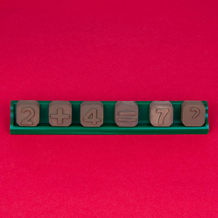 Silikonform Buchstaben und Zahlen - braun 24x18x1,5cm - Silikon Form Backen, Seife & mehr - Backform