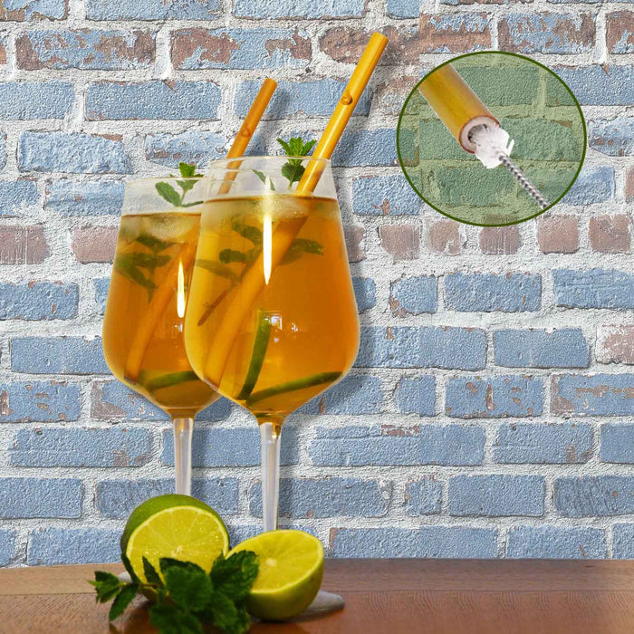 Bambus Reisebesteck mit Etui für 2 Personen