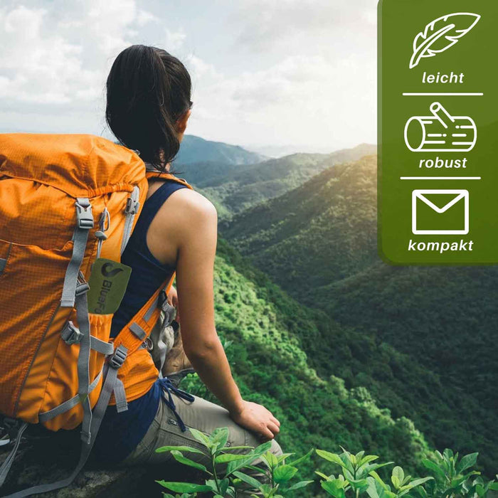 Bambus Reisebesteck mit Etui für 2 Personen