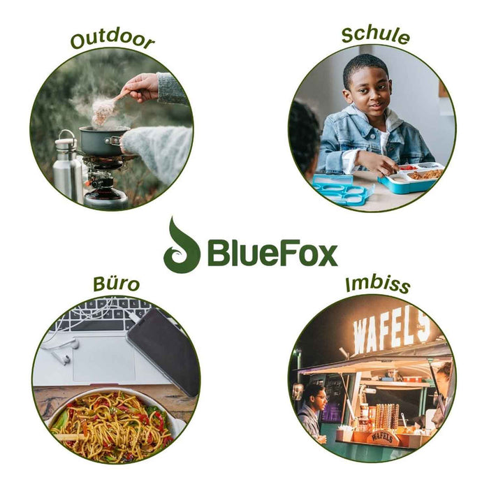 Bambus Reisebesteck mit Etui für 2 Personen