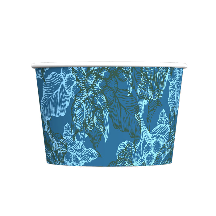 Individuell bedruckbare Eisbecher biobasiert - weiß 180ml (6oz) - 750 Eisbecher