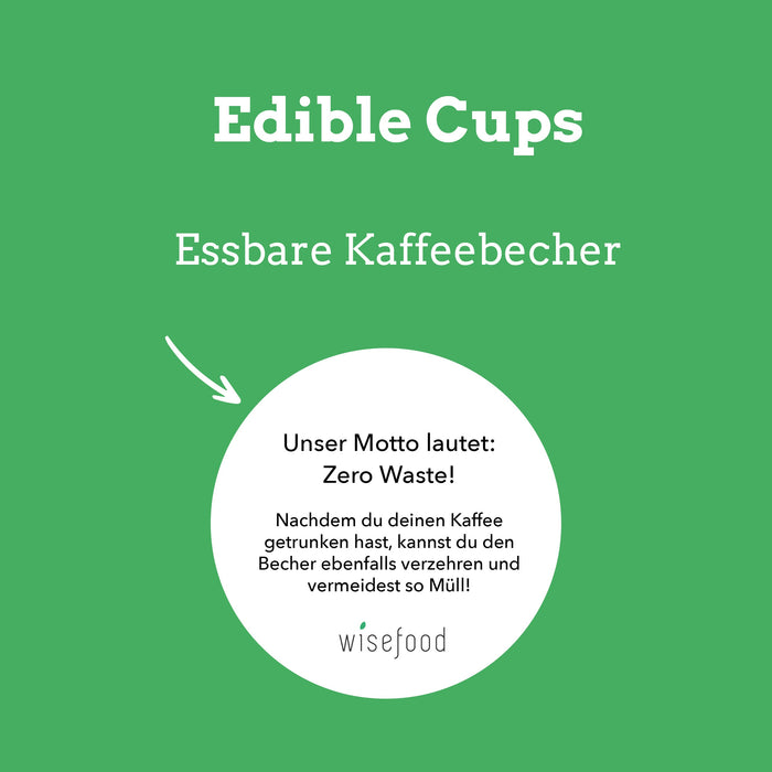 Essbare Feinkostbecher / Verpackungsbecher Cupffee