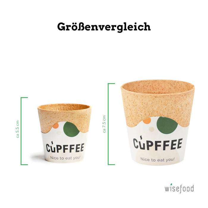 Essbare Feinkostbecher / Verpackungsbecher Cupffee
