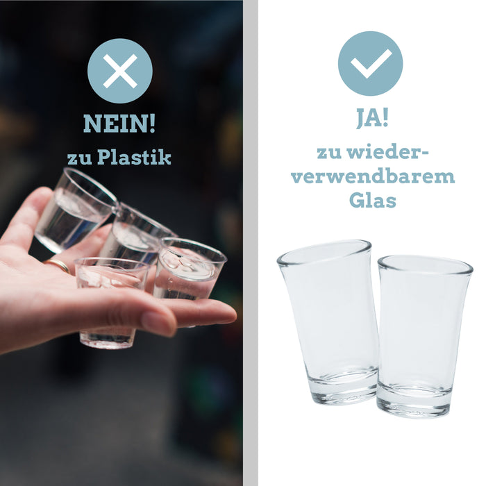 Shotgläser Set 12 Gläser inklusive Ausgießhilfe