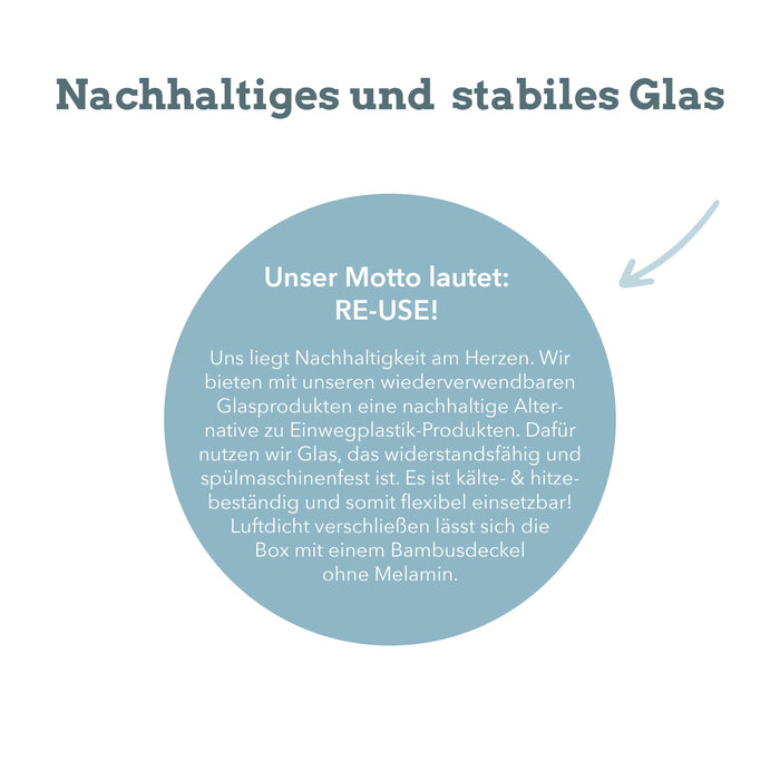 Aufbewahrungsgläser mit Bambusdeckel Set 3 Gläser inklusive Schaufel