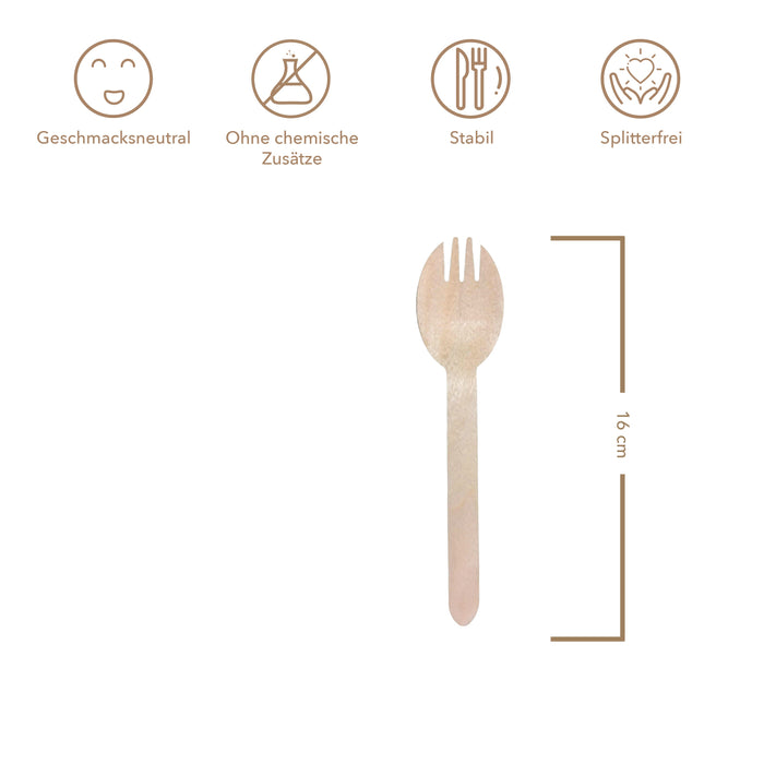 Birkenholz Spork - 16cm