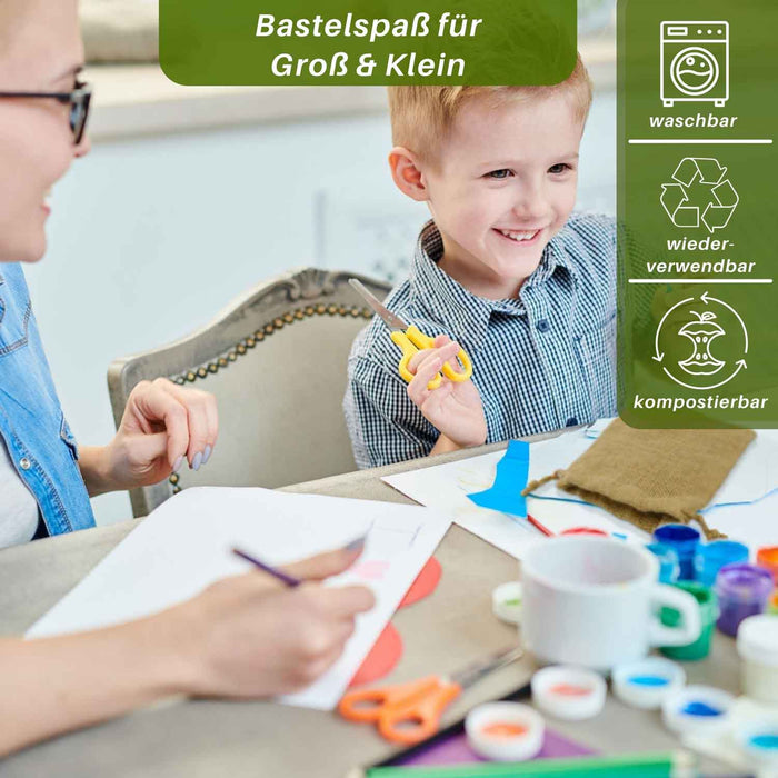 Jutesäckchen - natur 14 x 28 cm (Naturfaser) - 24er Set - 24 Säckchen