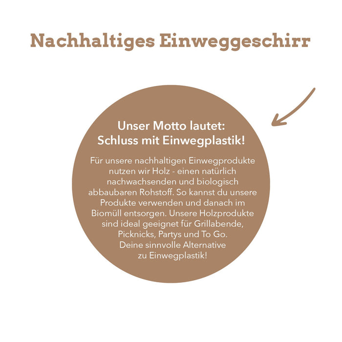 Birkenholzteller - rund 23cm