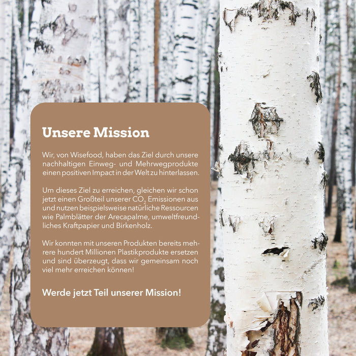 Birkenholzteller - rund 23cm