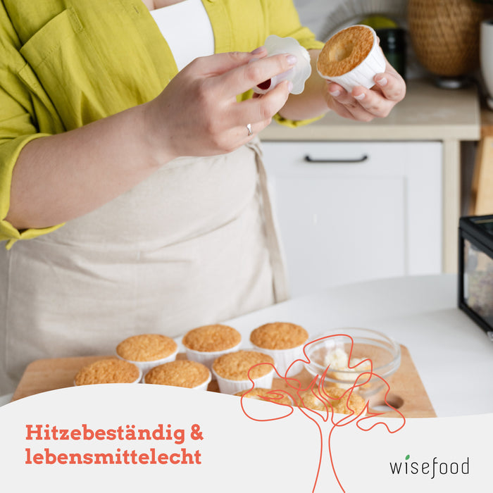 Muffinförmchen in weiß/braun/dunkelbraun